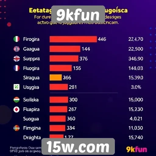 Estatísticas de usuários ativos no site 9kfun